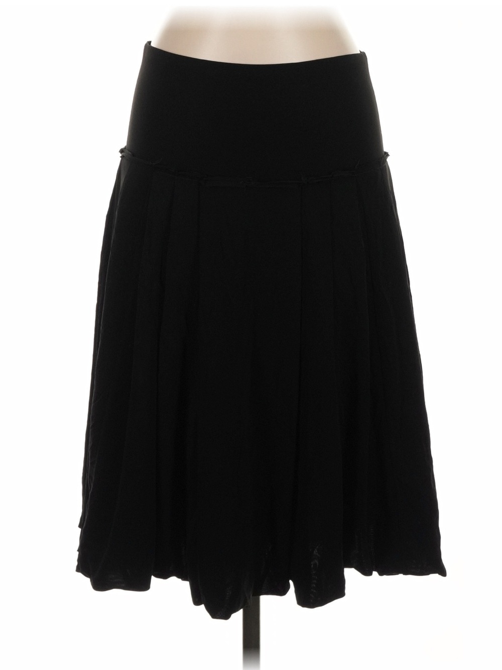 BCBGMAXAZRIA Black Midi/Knee Skirt